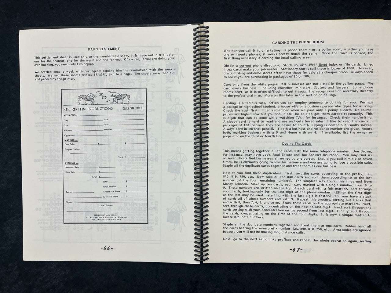 The Professional Entertainer's Booking & Selling Manual - Roberta & Ken Griffin