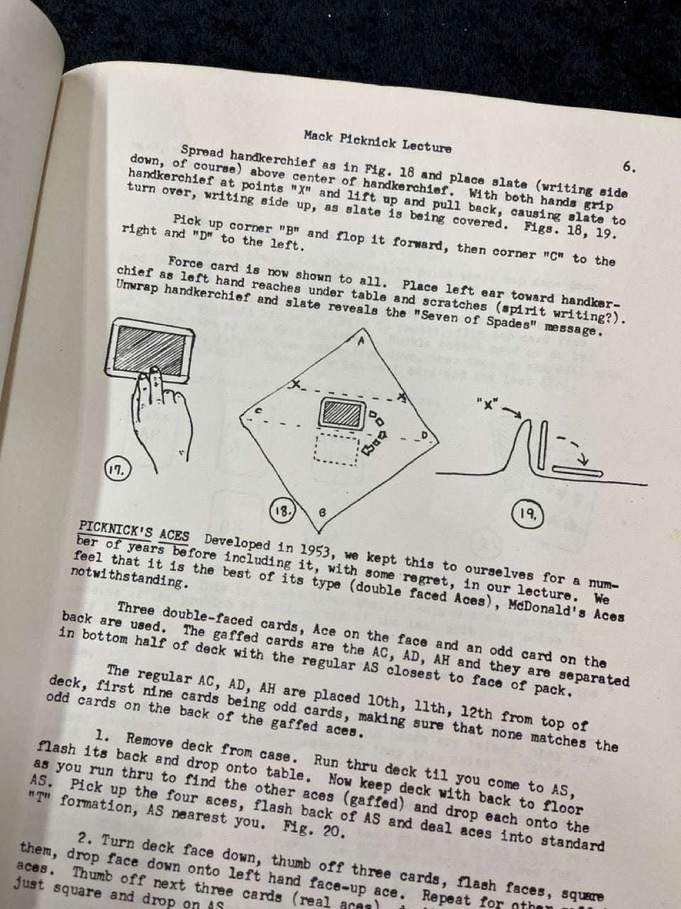 Mack Picknick Lecture Notes