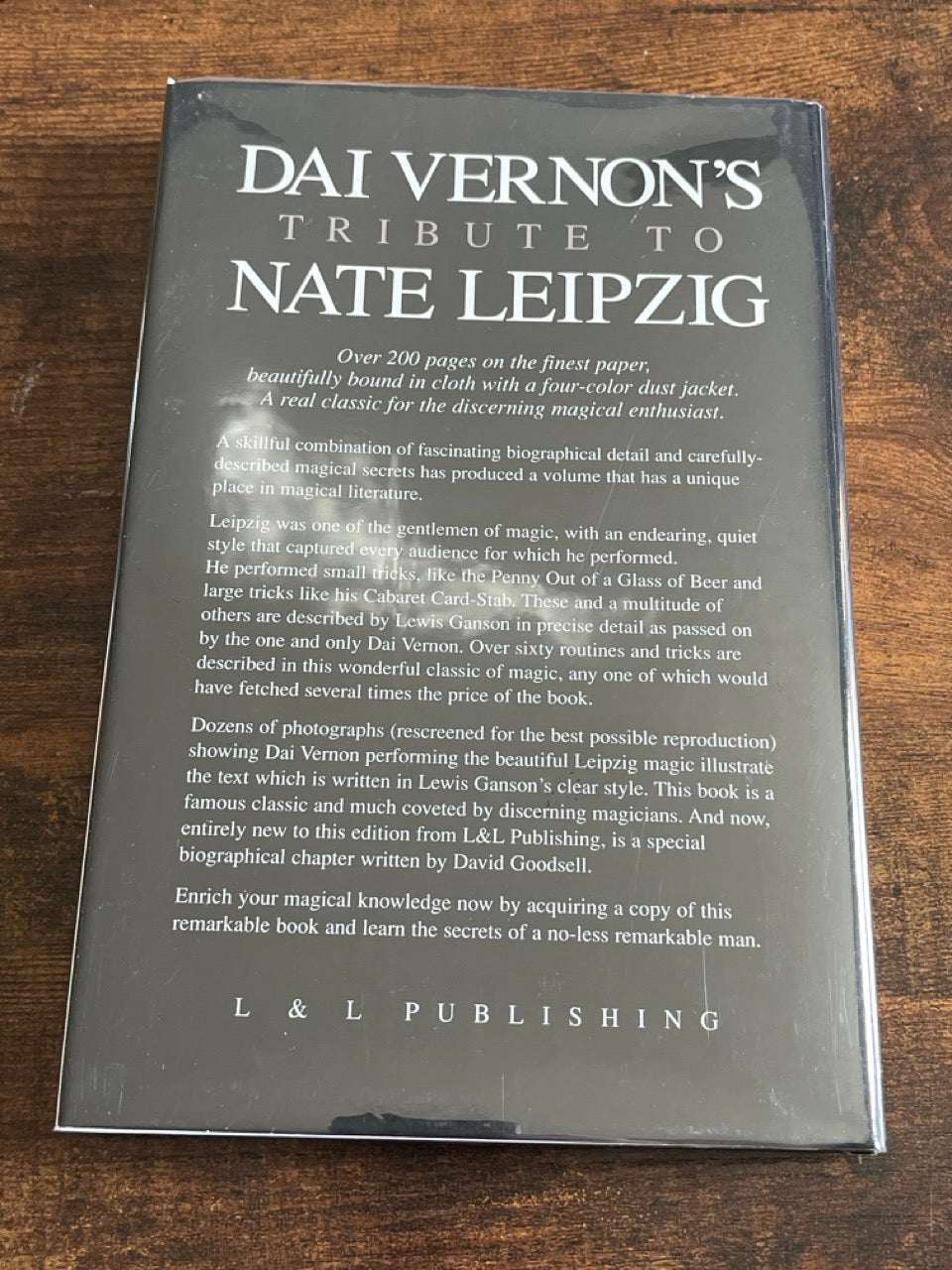 Dai Vernon's Tribute to Nate Leipzig - Lewis Ganson