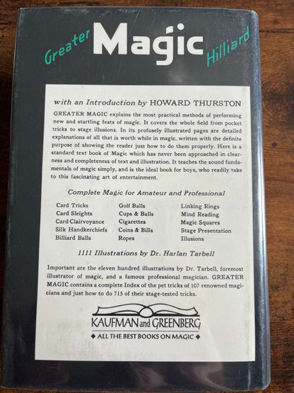 Greater Magic - Kaufman & Greenberg 1994 edition (LIKE NEW)