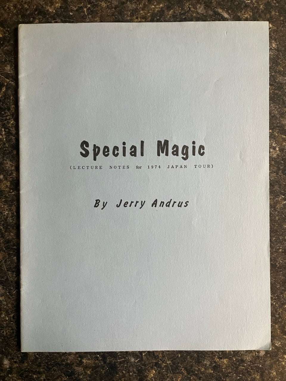 Special Magic - Jerry Andrus - SIGNED