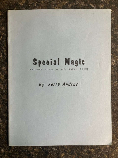 Special Magic - Jerry Andrus - SIGNED