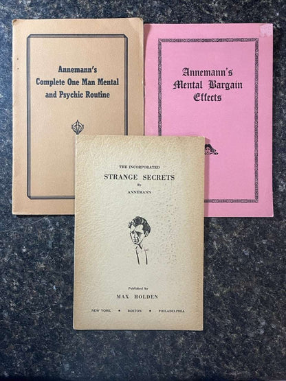3 More Annemann Booklets