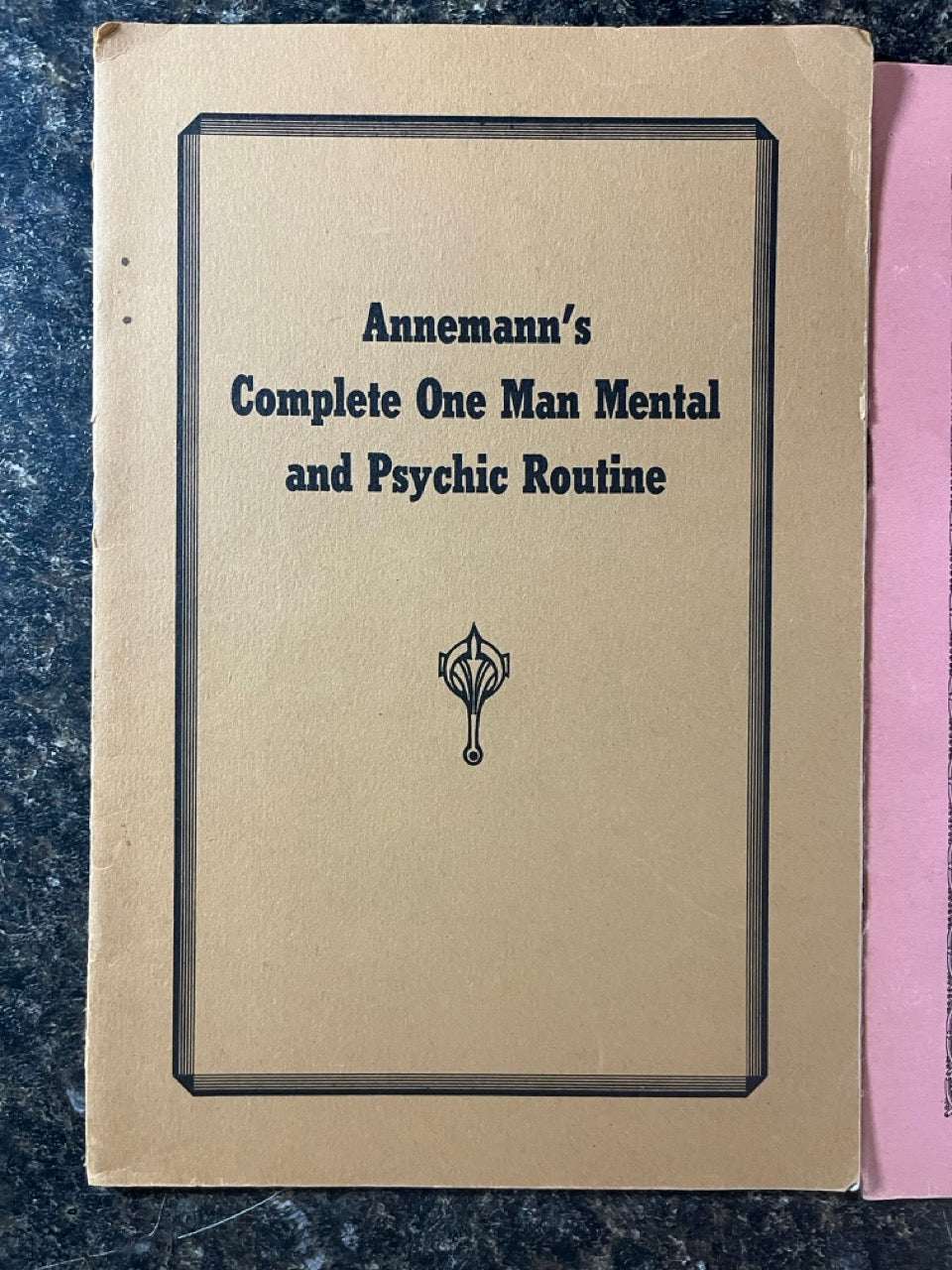 3 More Annemann Booklets