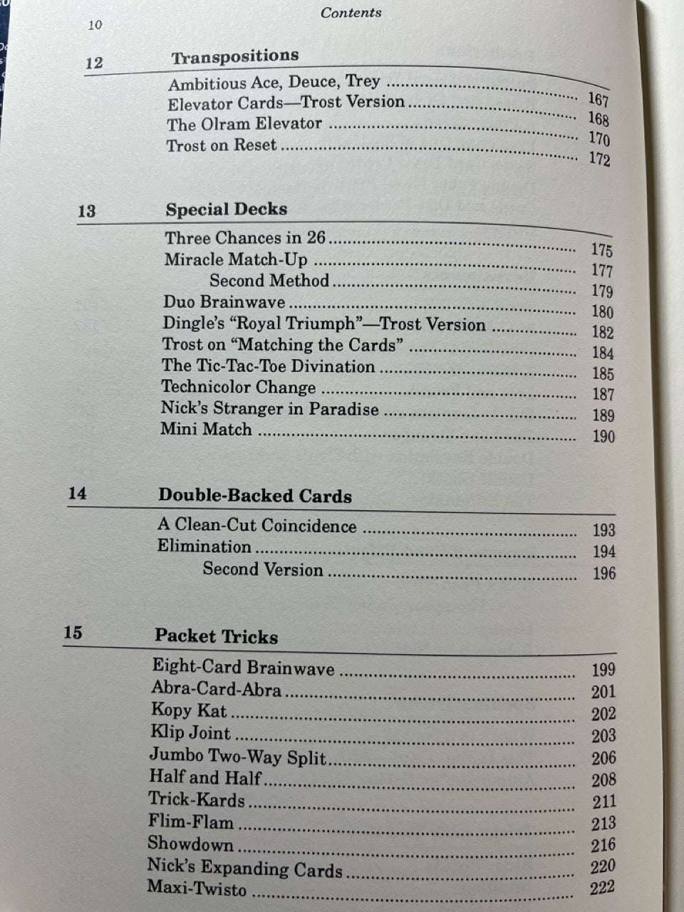 The Card Magic of Nick Trost - Nick Trost (L&L 1st ed.)) (NEW Copy)