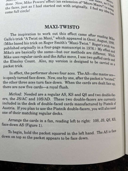 The Card Magic of Nick Trost - Nick Trost (L&L 1st ed.)) (NEW Copy)