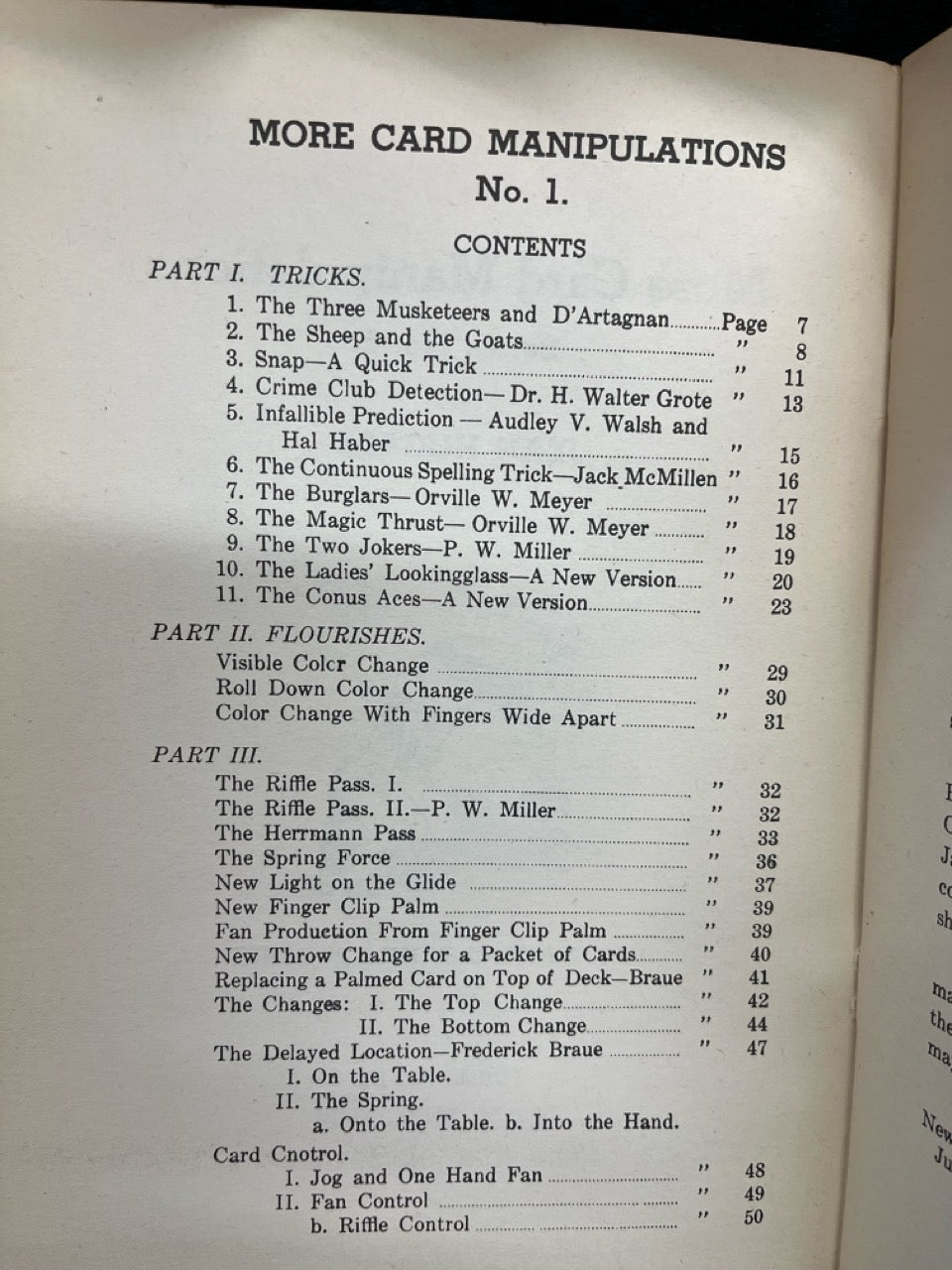 More Card Manipulations #1 - Jean Hugard