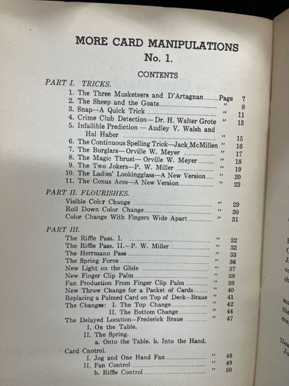 More Card Manipulations #1 - Jean Hugard