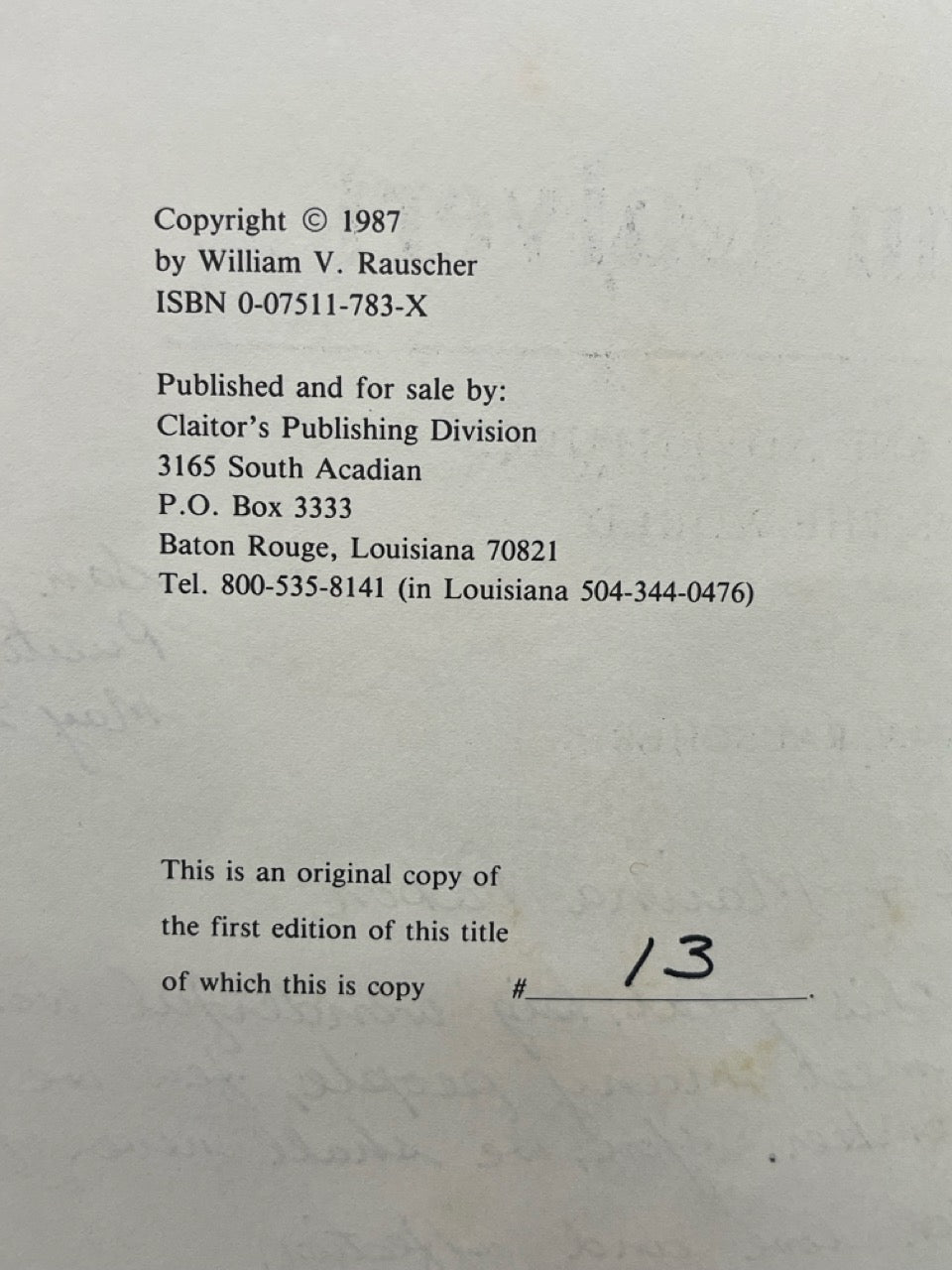 John Calvert, Magic & Adventures Around the World - William V Rauscher (SIGNED & NUMBERED)