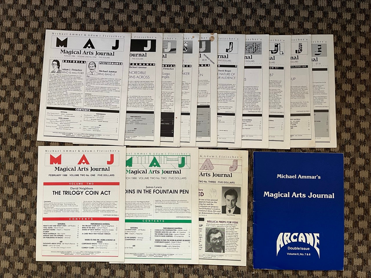 The Magical Arts Journal - Michael Ammar & Adam J. Fleischer (14 issues)