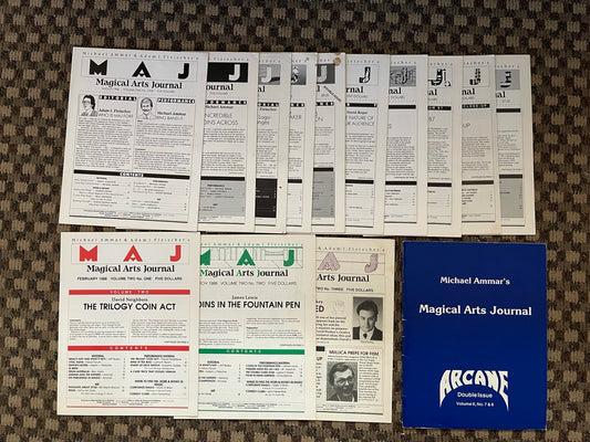 The Magical Arts Journal - Michael Ammar & Adam J. Fleischer (14 issues)