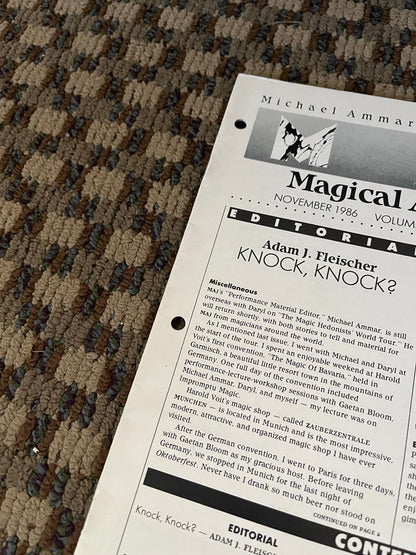 The Magical Arts Journal - Michael Ammar & Adam J. Fleischer (14 issues)