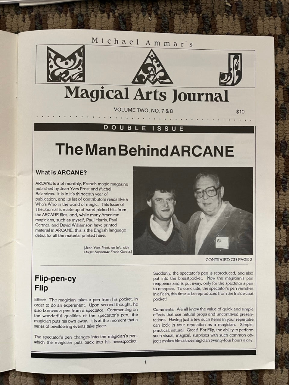 The Magical Arts Journal - Michael Ammar & Adam J. Fleischer (14 issues)
