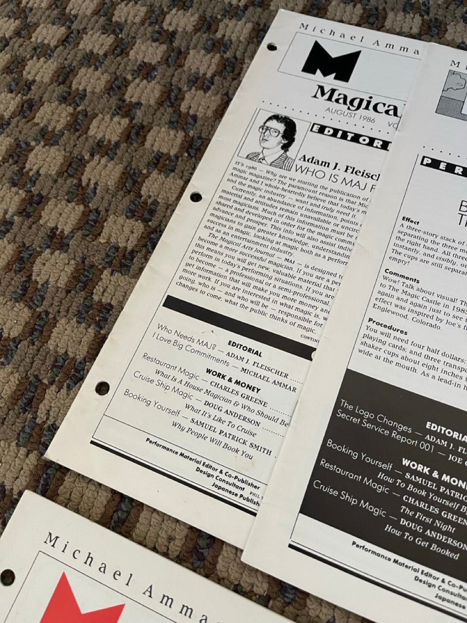 The Magical Arts Journal - Michael Ammar & Adam J. Fleischer (9 random issues)