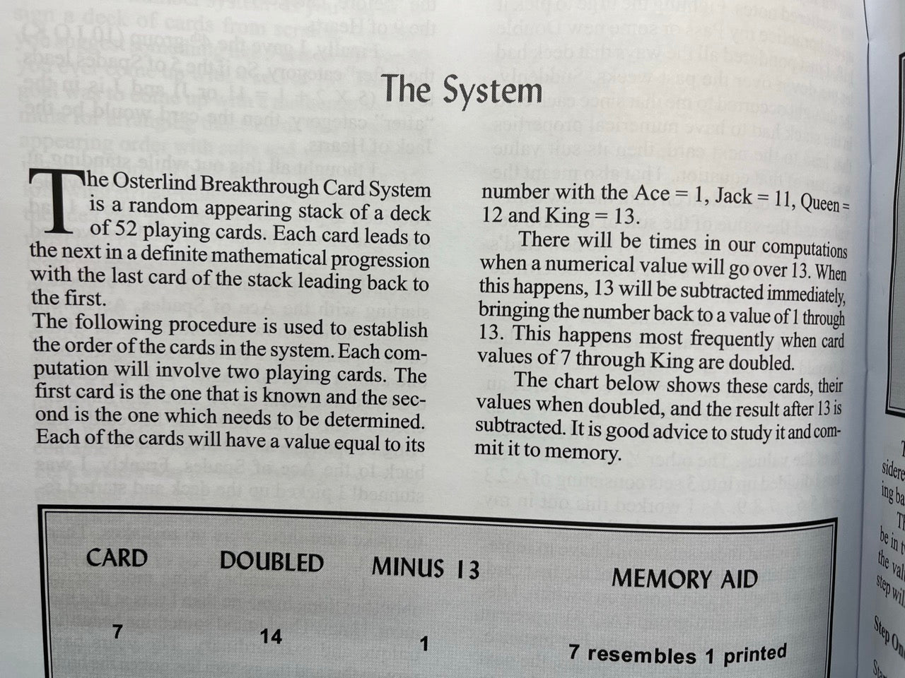 The Osterlind Breakthrough Card System (20th Anniversary edition)- Richard Osterlind