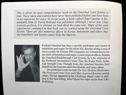 The Osterlind Breakthrough Card System (20th Anniversary edition)- Richard Osterlind