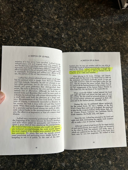 The Card Magic of LePaul - Paul Le Paul (softcover)