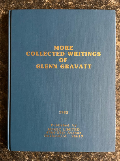 Gold Mine of Magic/ More Collected Writings - Glenn Gravatt