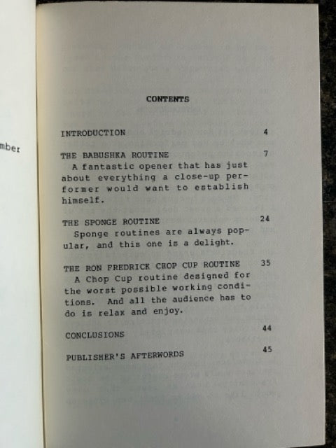 The Professional Routines of Ron Fredrick - Ron Zollweg