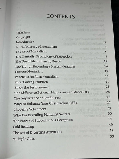 The Art of the Mentalist - Steve G. Williamson