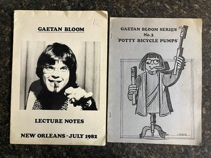 Gaetan Bloom Lecture Notes, New Orleans - July 1982 / Gaetan Bloom Series No. 3 (Potty Bicycle Pumps)