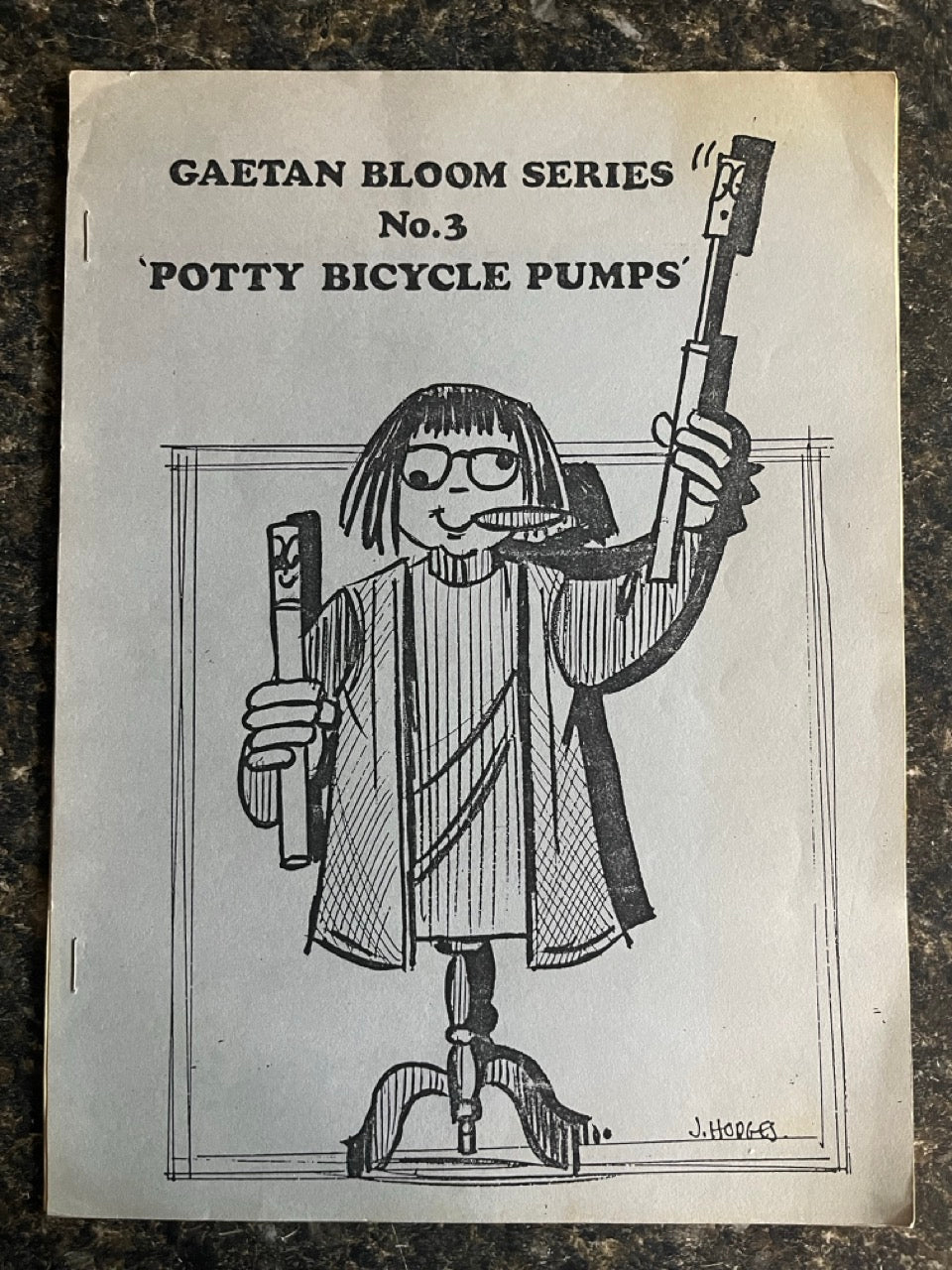 Gaetan Bloom Lecture Notes, New Orleans - July 1982 / Gaetan Bloom Series No. 3 (Potty Bicycle Pumps)