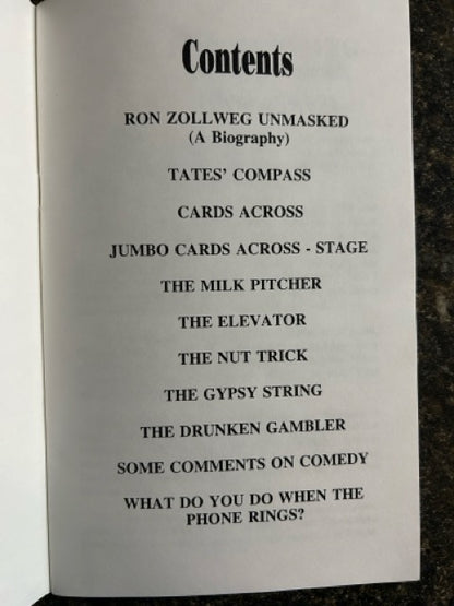 2 Ron Zollweg (Fredrick) booklets