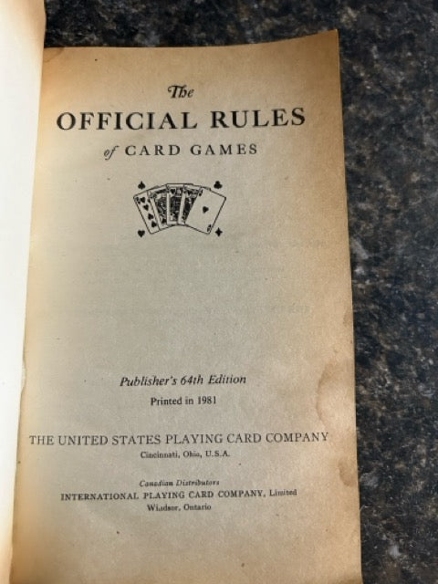 Official Rules of Card Games - US Playing Card Co.
