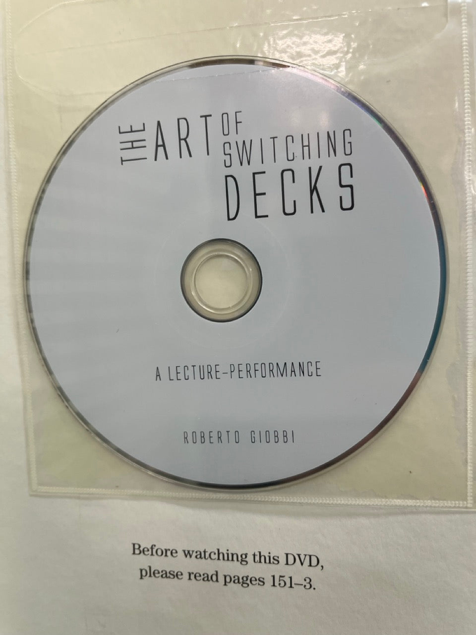 The Art of Switching Decks - Roberto Giobbi