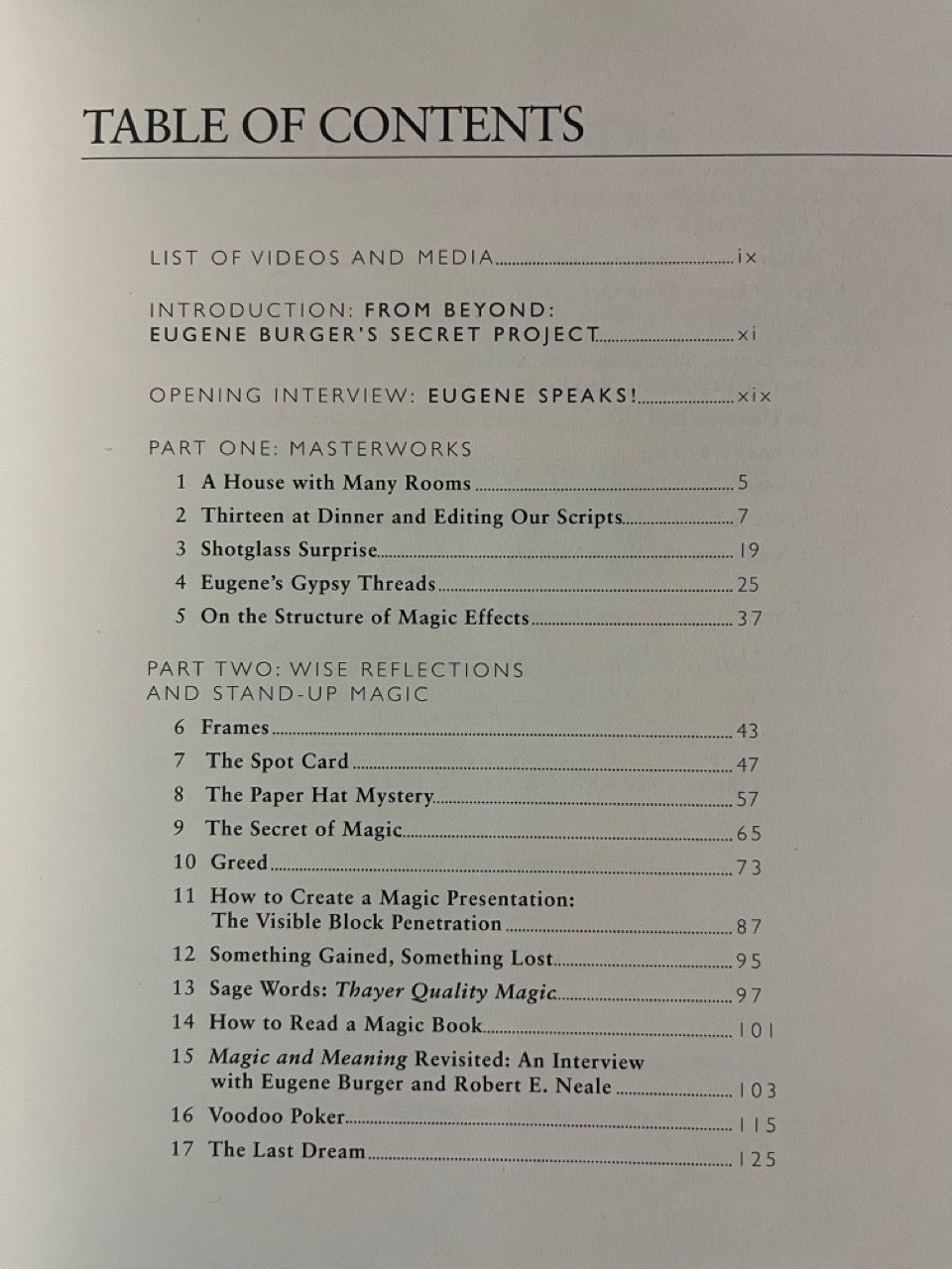 Eugene Burger: From Beyond - Lawrence Hass