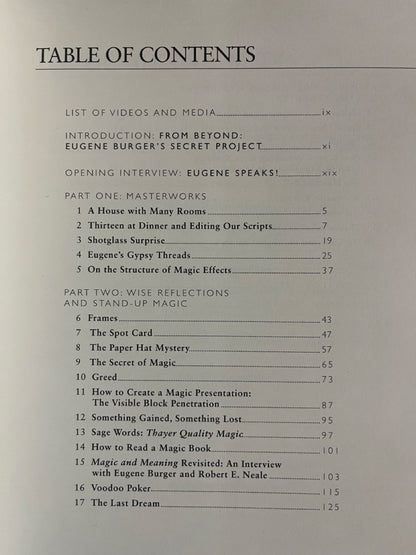 Eugene Burger: From Beyond - Lawrence Hass