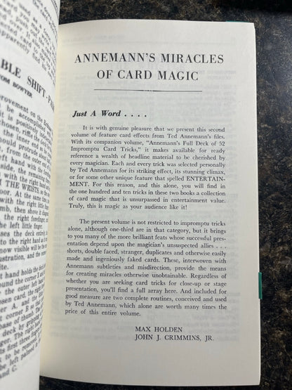 Annemann's Card magic - Ted Annemann