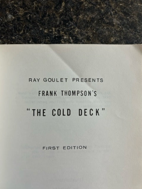 The Cold Deck - Frank Thompson