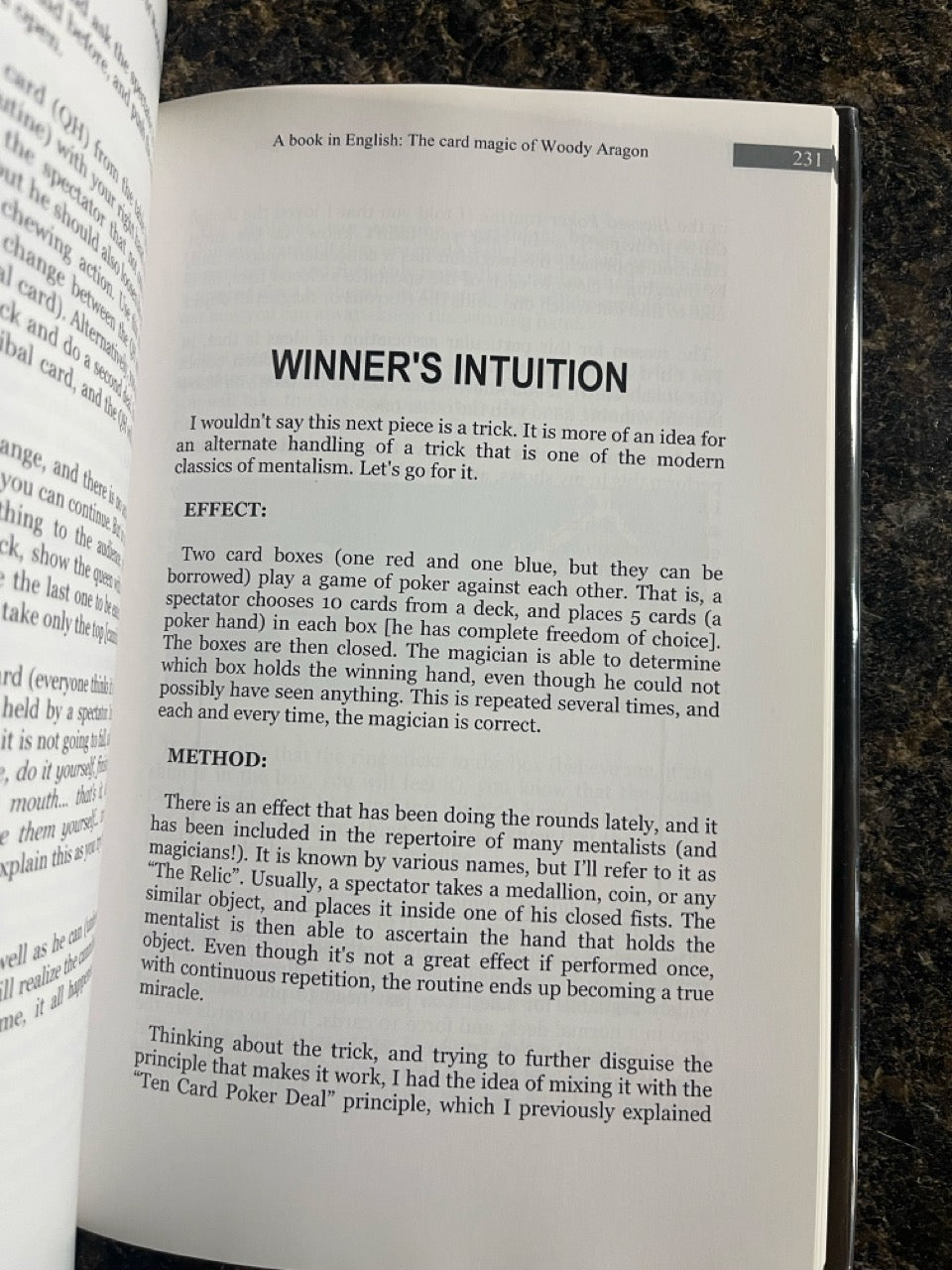 A Book In English - Woody Aragon (LIKE NEW)