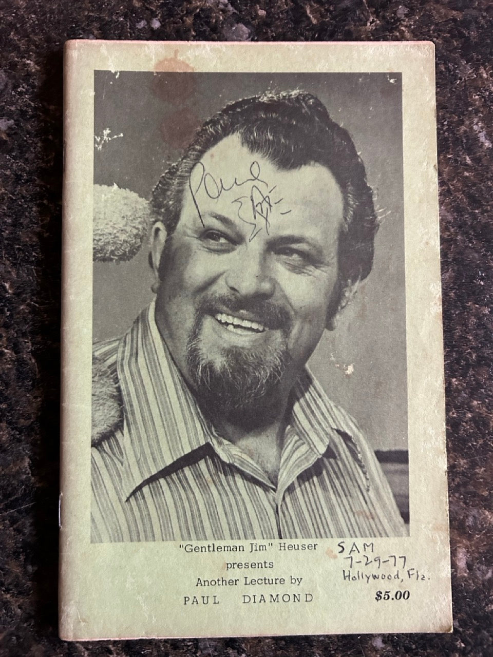 Another Lecture by Paul Diamond - Gentleman Jim Heuser -SIGNED