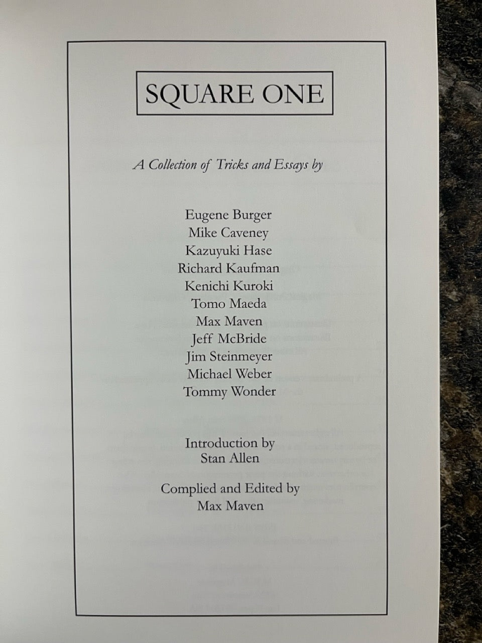Square One - Mike Caveney