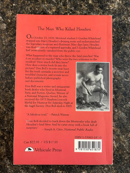 The Man Who Killed Houdini -Don Bell