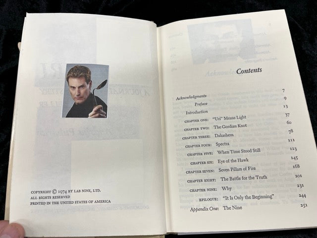 URI: A Journal of the Mystery of Uri Geller - Andrija Puharich - SIGNED