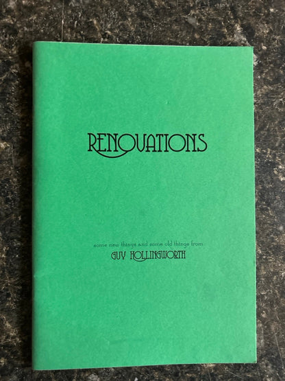 Renovations - Guy Hollingworth