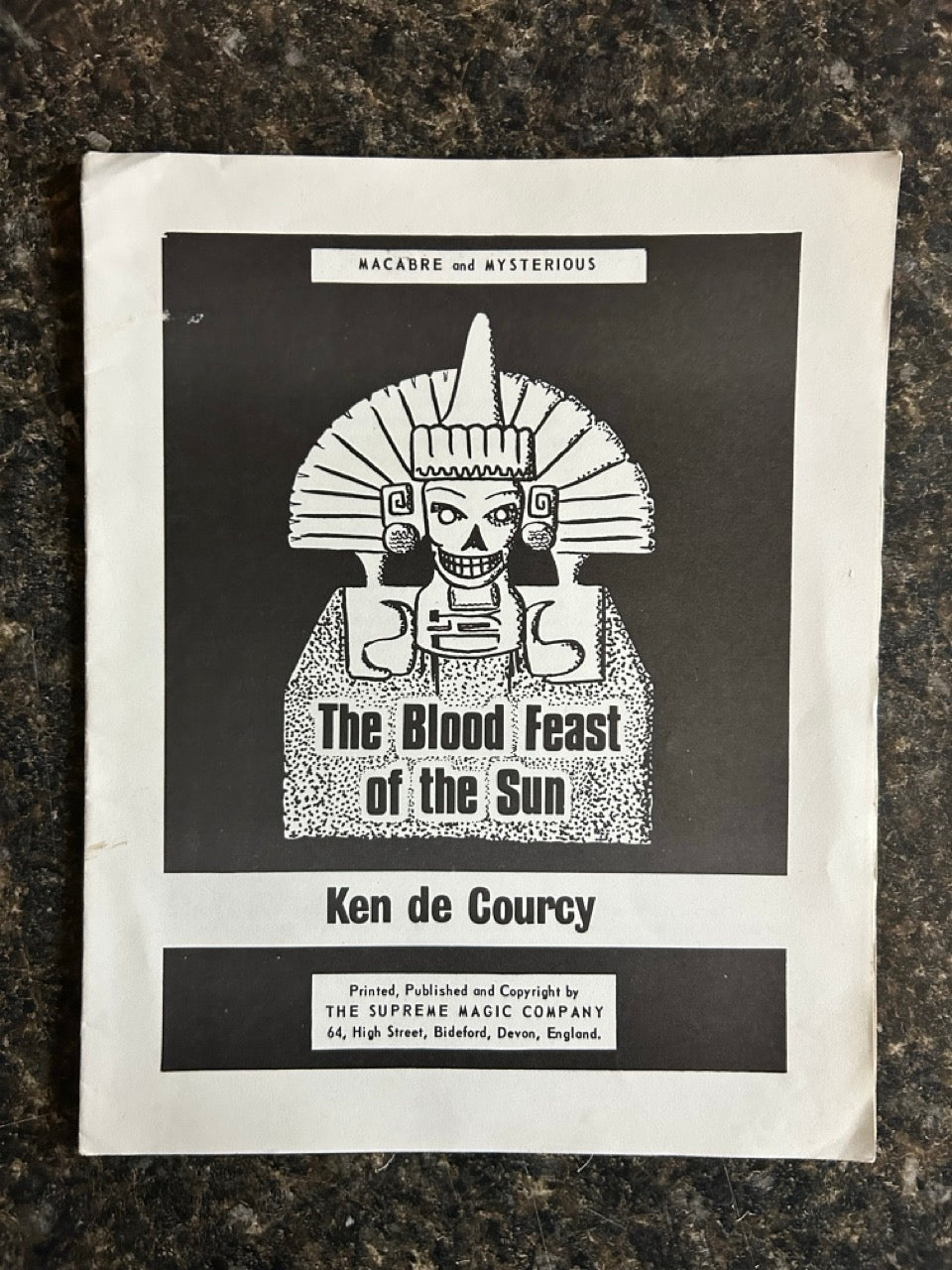 The Blood Feast Of The Sun - Ken de Courcy