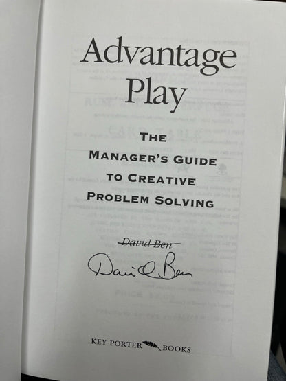 Advantage Play - David Ben - SIGNED