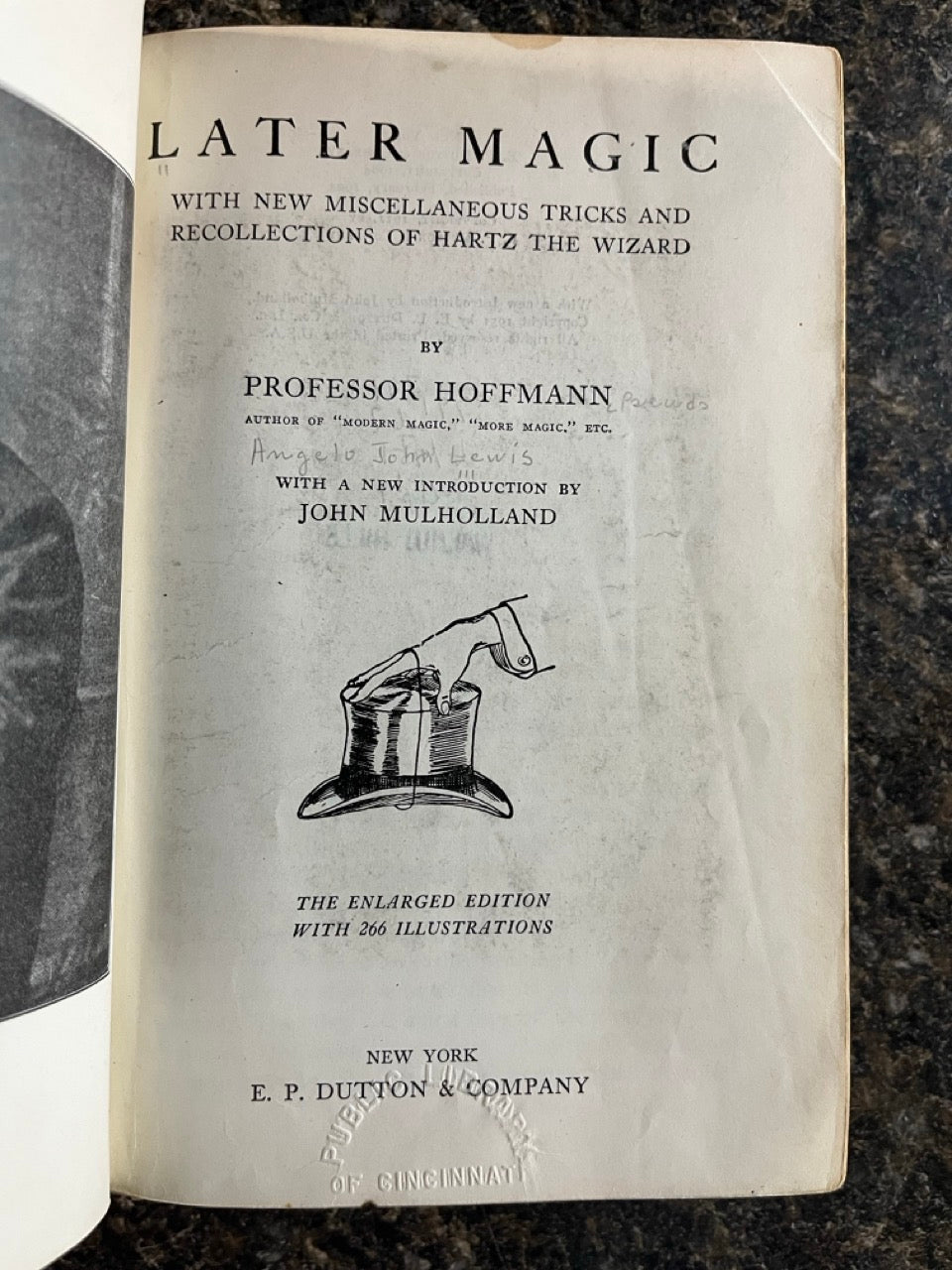 Later Magic - Professor Hoffmann (1911 ed.)