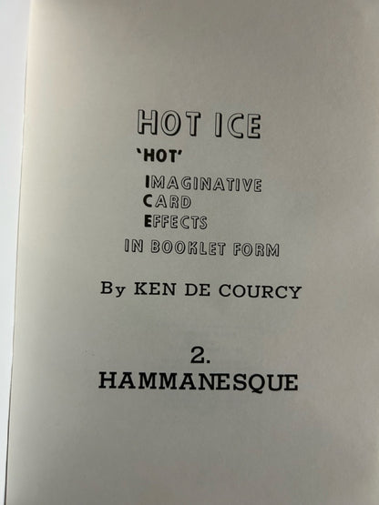 2 Ken de Courcy "Hot Ice" booklets