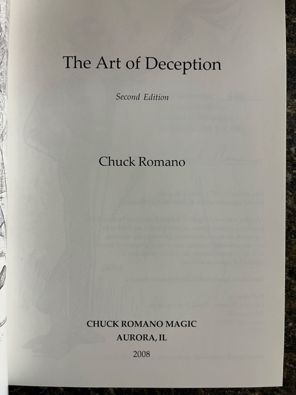 The Art of Deception - Chuck Romano - SIGNED & NUMBERED (2nd edition)