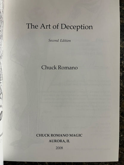 The Art of Deception - Chuck Romano - SIGNED & NUMBERED (2nd edition)