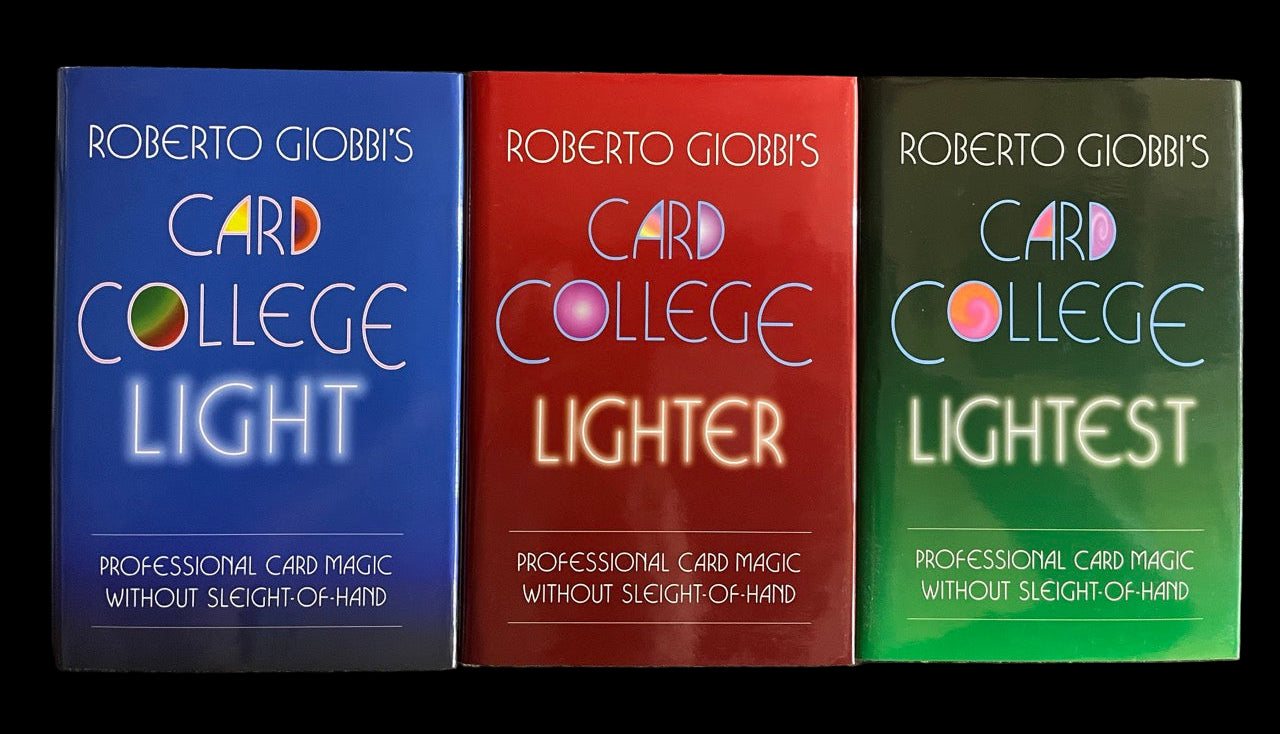 Card College Light, Lighter and Lightest (Three Book Set) - Roberto Giobbi