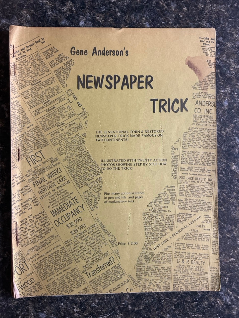 Gene Anderson's Newspaper Trick