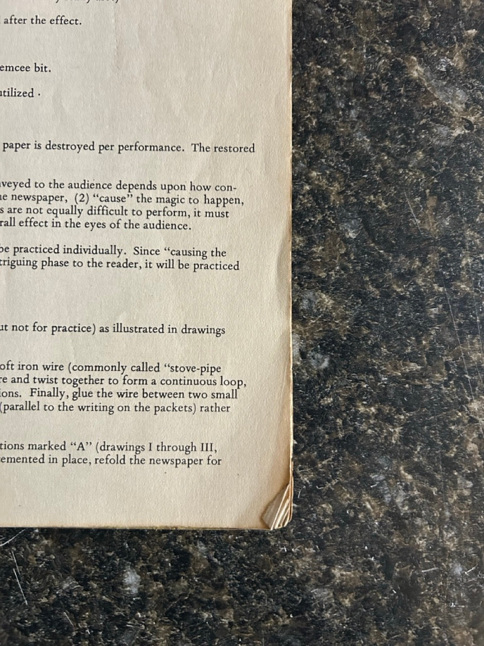 Gene Anderson's Newspaper Trick