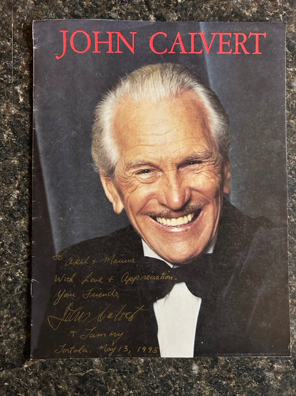 John Calvert Touring Program - SIGNED