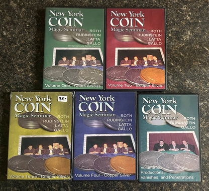 New York Coin Magic Seminar Vols. 1-4, 6 - DVD